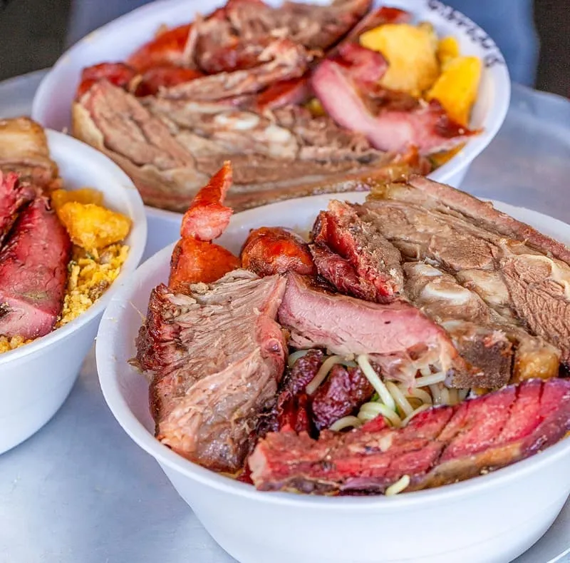 2 Marmitex Grande Com Churrasco